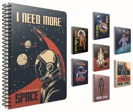 GIPTA DEFTER SPACE A4 SPİRALLİ KARTON KAPAK 80 YP. ÇİZGİLİ 5343