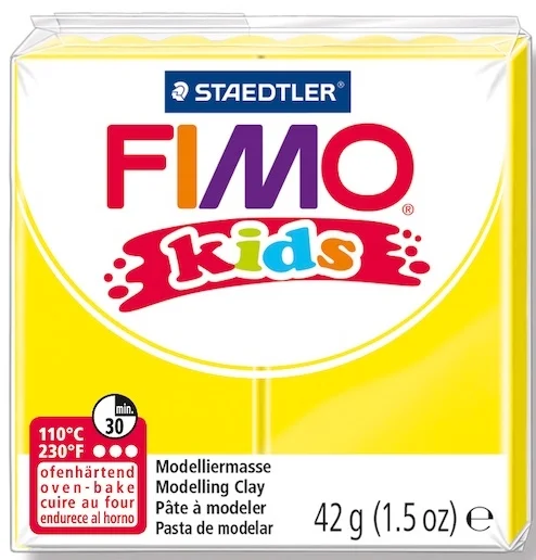 FIMO KIDS MODELLEME KİLİ 42 GR SARI 8030-1 02