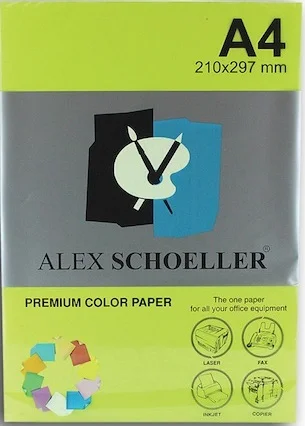 ALEX FOTOKOPİ KAĞIDI A4 FOSFORLU YEŞİL 500 LÜ ALX-721
