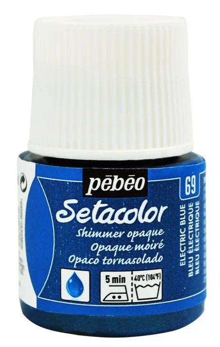 PEBEO KUMAŞ BOYASI SETACOLOR OPAQUE 45 ML 295*69 YD BLEU ELECTRQUE MOIRE