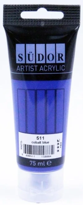 SÜDOR AKRİLİK TÜP 75 ML KOBALT MAVİ 511 MA075-511