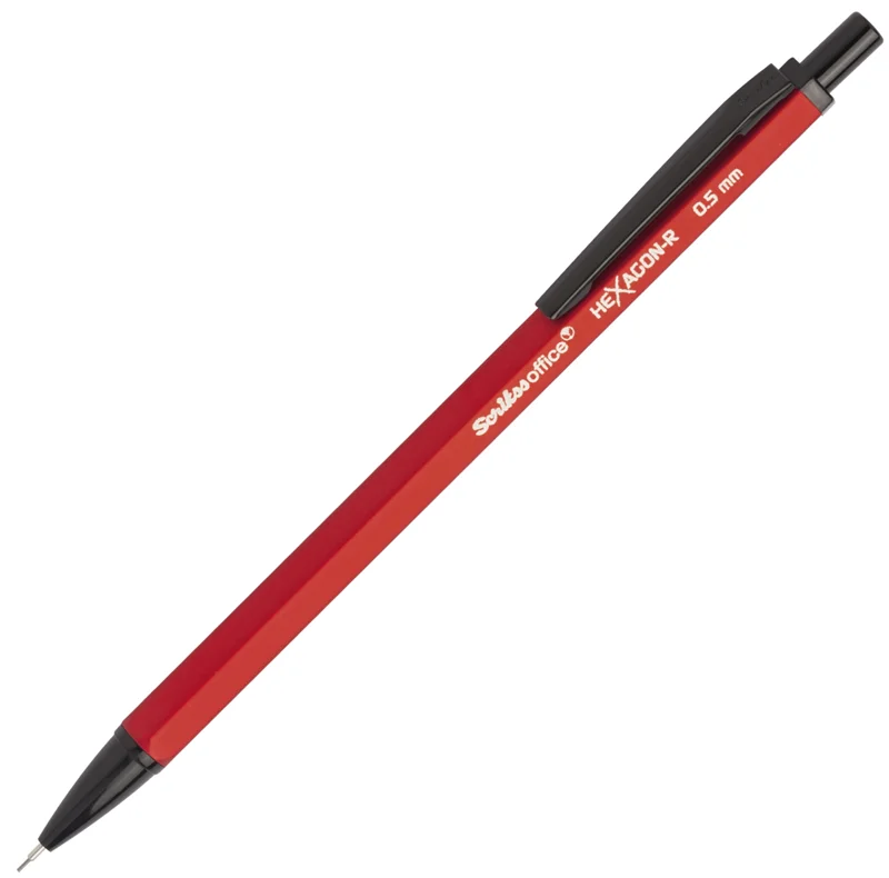 SCRIKSS OFFICE VERSATİL KALEM HEXAGON-R 0.5 KIRMIZI 12 Lİ KUTU