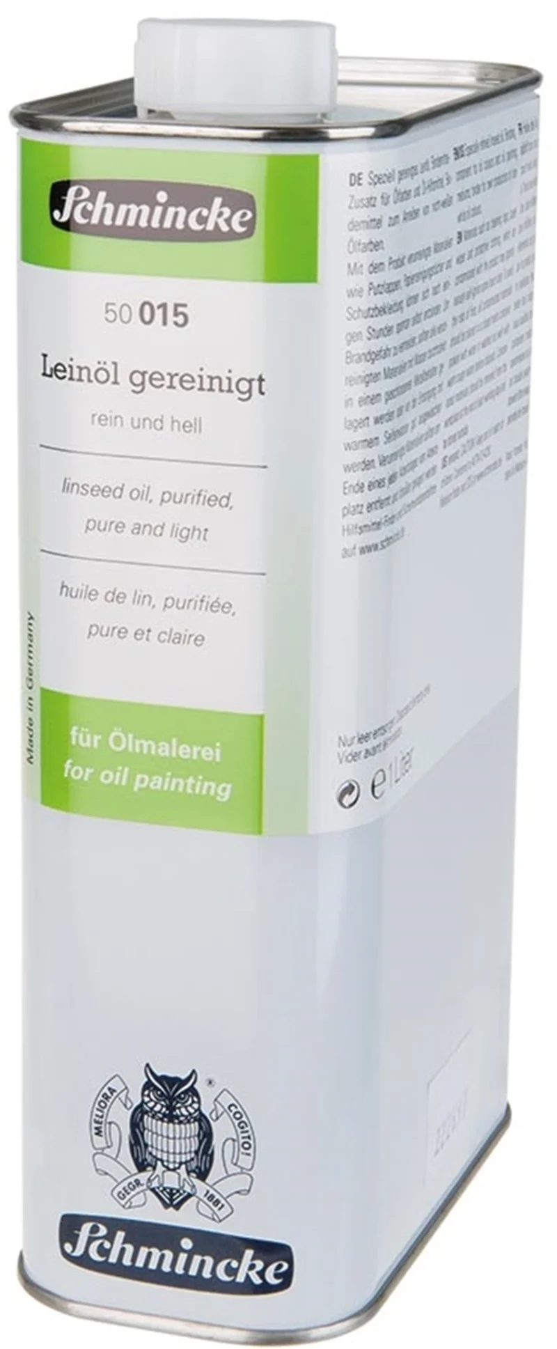 SCHMİNCKE MEDİUM 015 LİNSEED OİL RAFİNE KETEN YAĞI 1000 ML 50015029