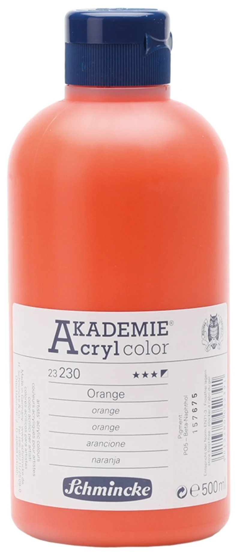 SCHMİNCKE AKADEMİE AKRİLİK BOYA 500 ML 230 ORANGE 23230028