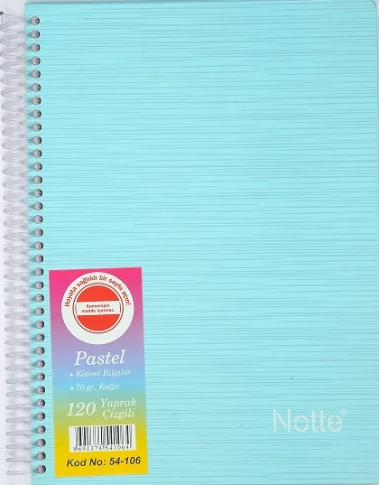 NOTTE DEFTER A4 SELECT 4 KONULU SPR. SERT 120YP.DÜZ 50-389