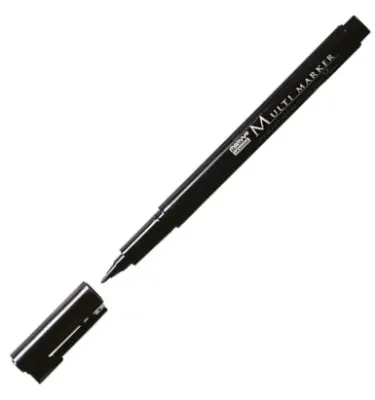MARVY ASETAT KALEMİ OHP MEDIUM SİYAH 2600M-1