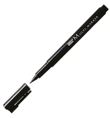 MARVY ASETAT KALEMİ OHP MEDIUM SİYAH 2600M-1
