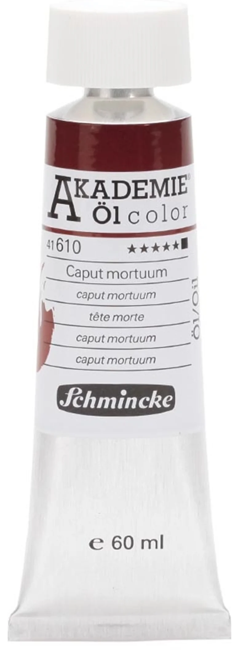 SCHMİNCKE AKADEMİE ÖL COLOR YAĞLI BOYA 60 ML SERİ 1 610 CAPUT MORTUUM 41610011