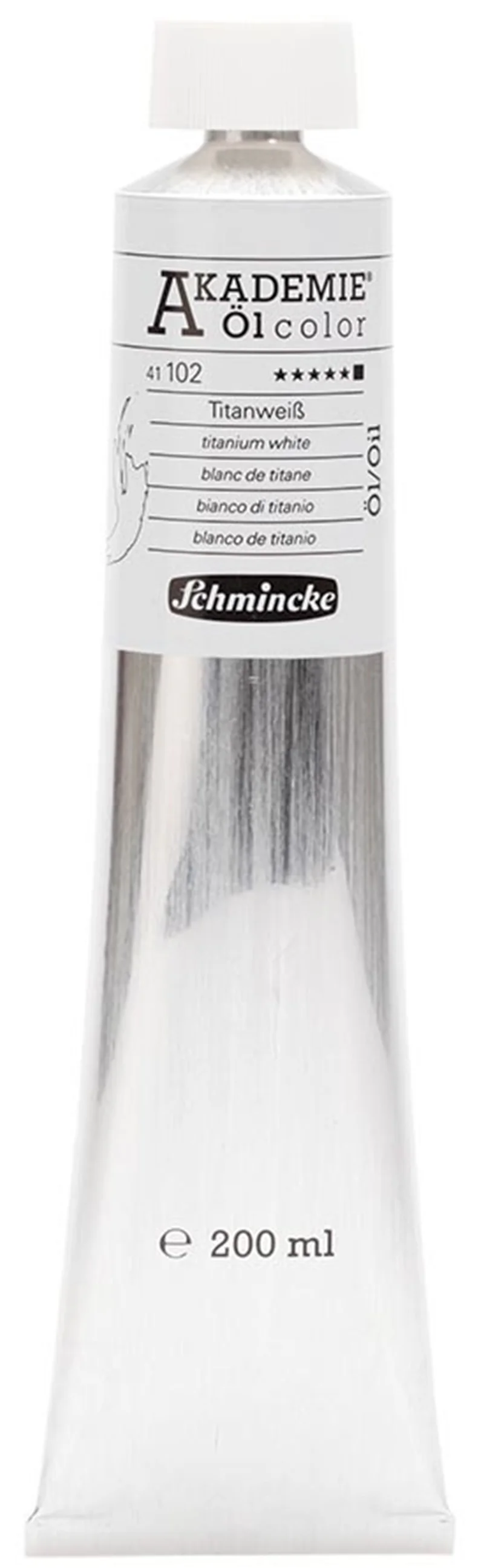 SCHMİNCKE AKADEMİE ÖL COLOR YAĞLI BOYA 200 ML SERİ 1 102 TİTANİUM WHİTE 41102015