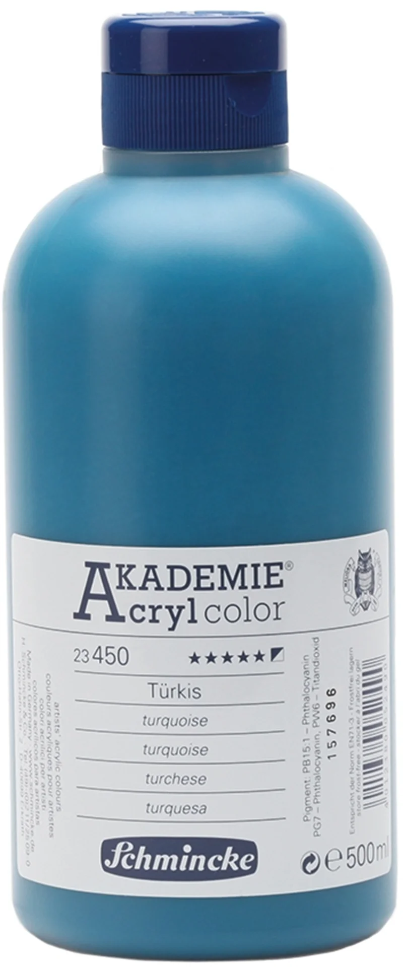 SCHMİNCKE AKADEMİE AKRİLİK BOYA 500 ML 450 TURQUOİSE 23450028