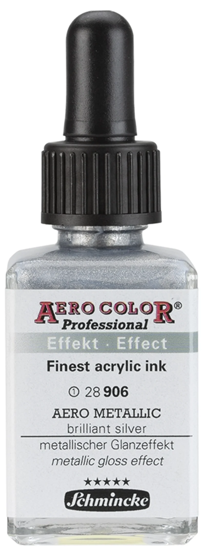 SCHMİNCKE AERO COLOR AKRİLİK MÜREKKEP 28 ML 906 AERO METALLİC BRİLL.SİLVER 28906023