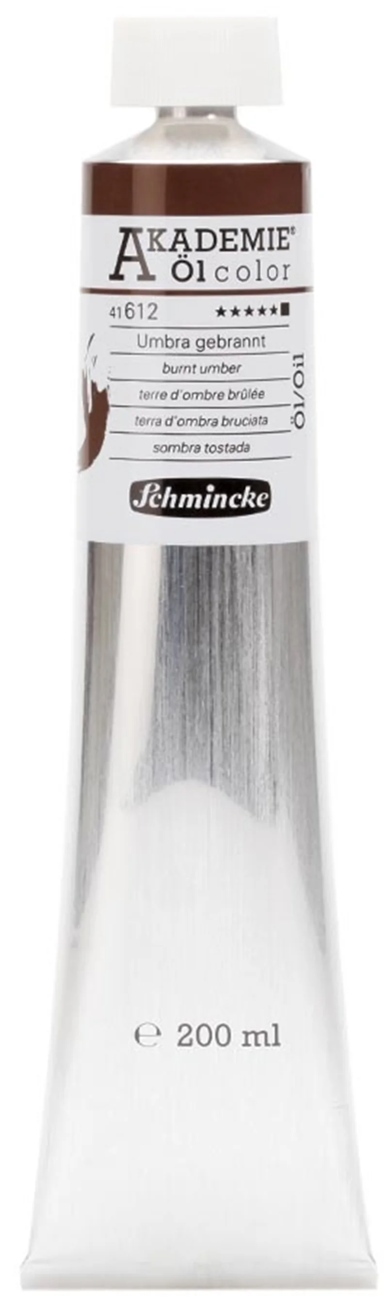 SCHMİNCKE AKADEMİE ÖL COLOR YAĞLI BOYA 200 ML SERİ 1 612 BURNT UMBER 41612015
