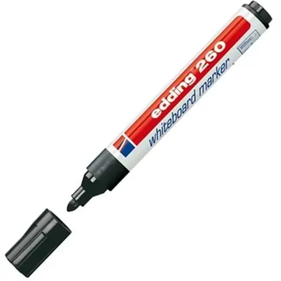 Edding Tahta Kalemi Yuvarlak Uçlu 1.5-3MM Siyah 260 (Best)
