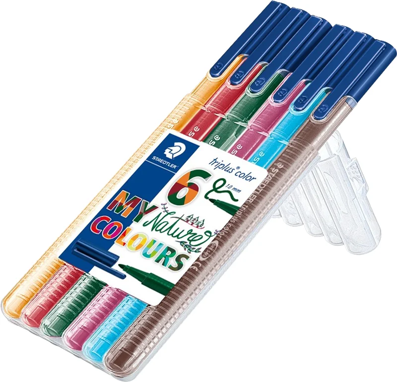 STAEDTLER KEÇELİ KALEM TRIPLUS COLOR 1.0 SET NATURAL RENKLER 6 LI SET 323 SB6CS2