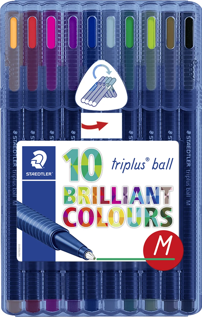 STAEDTLER TÜKENMEZ KALEM TRIPLUS M UÇ KARIŞIK RENK 10 LU 437 MSB10