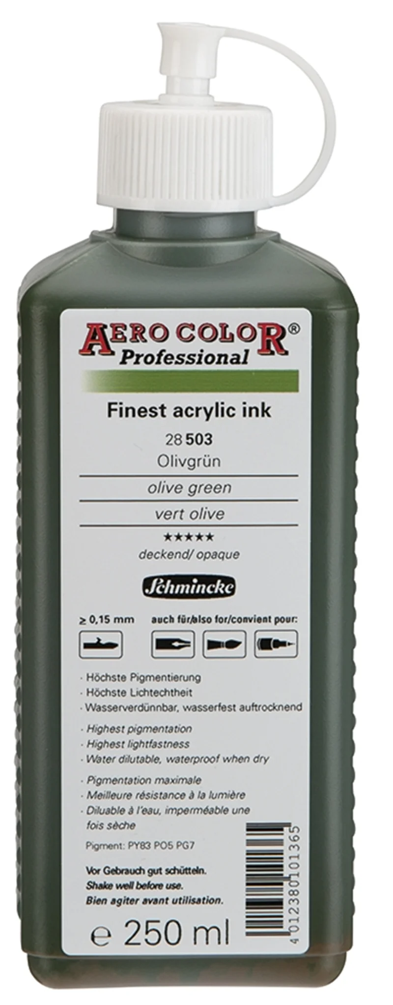 SCHMİNCKE AERO COLOR AKRİLİK MÜREKKEP 250 ML 503 OLİVE GREEN 28503027