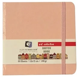 ALEX SKETCH DEFTERİ 12x12 ART COLLECTION 140 GR PEMBE 80 YP ALX-9536