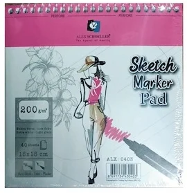 ALEX SKETCH DEFTERİ 15x15 200GR SPR. 40 LI ALX-0403