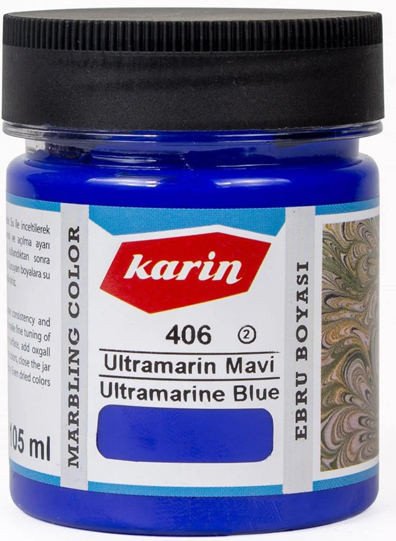 KARİN EBRU BOYASI 105 ML 406 ULTRAMARINE MAVİ 61406105