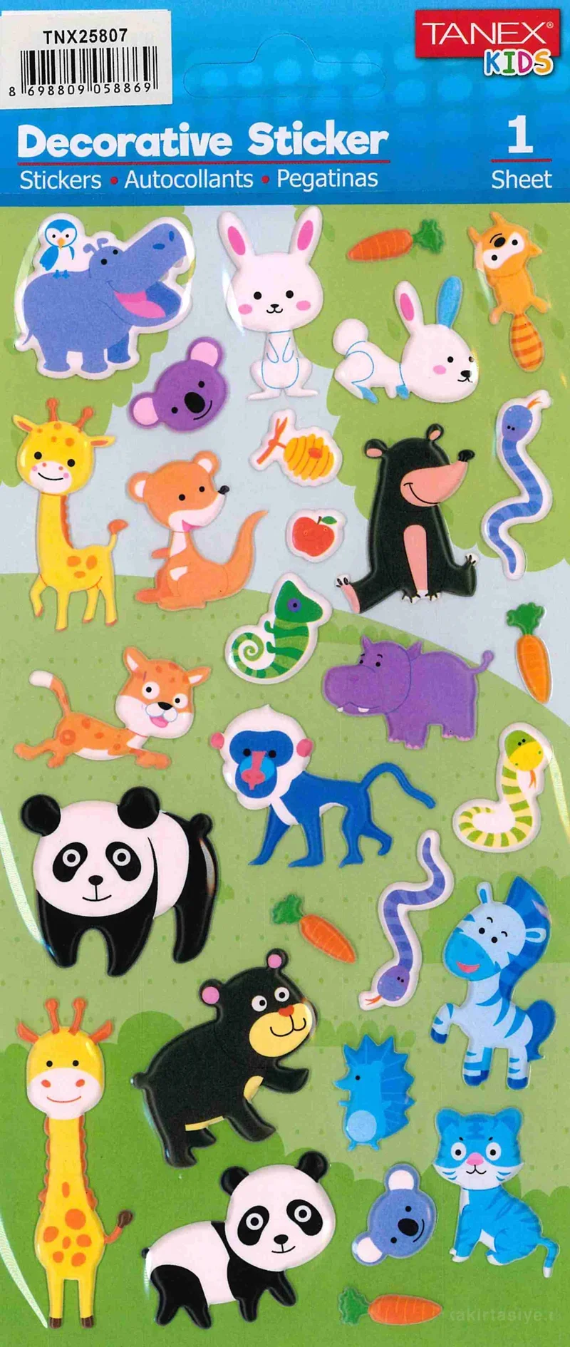 TANEX TNX-25807 DECORATIVE STICKER 5 AD. TNX2580705