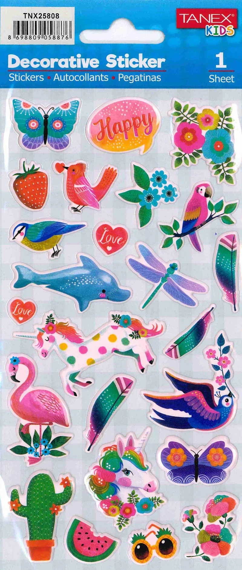 TANEX TNX-25808 DECORATIVE STICKER 5 AD. TNX2580805