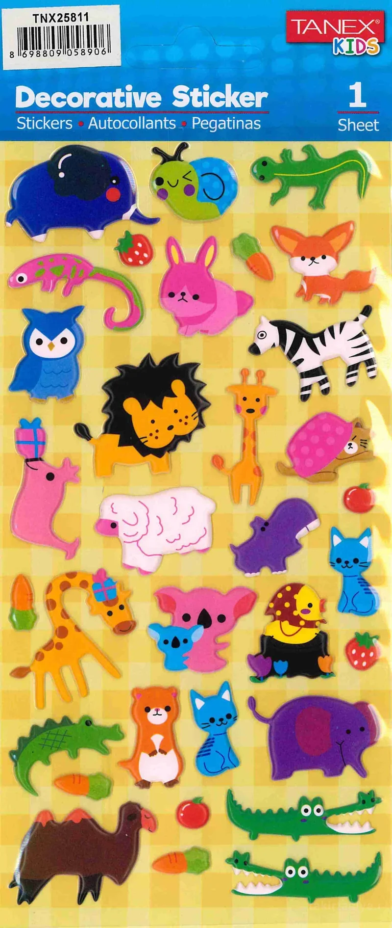 TANEX TNX-25811 DECORATIVE STICKER 5 AD. TNX2581105