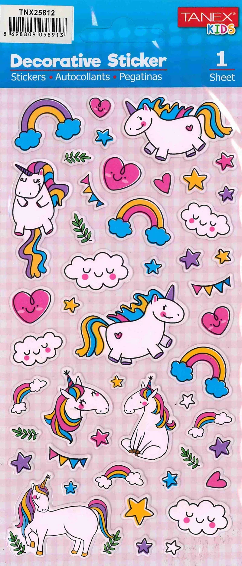 TANEX TNX-25812 DECORATIVE STICKER 5 AD. TNX2581205