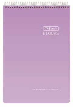 GIPTA BLOKNOT THEBOOK BLOCKS A4 SPİRALLİ SERT KAPAK 100 YP. DÜZ 5523