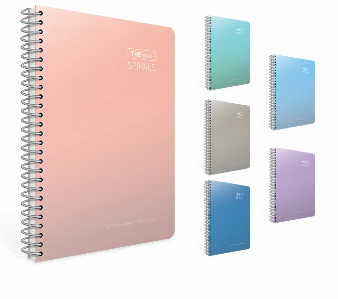 GIPTA DEFTER THEBOOK SPIRALS A4 SPİRALLİ SERT KAPAK 200 YP. KARELİ 6070