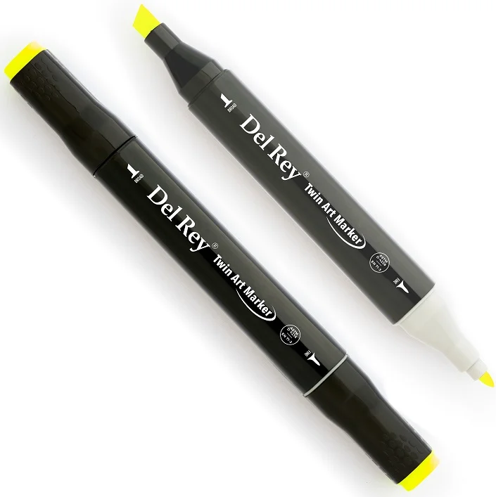 DEL REY GRAFİK MARKÖR TWIN MN-DR123 FLUORESCENT YELLOW