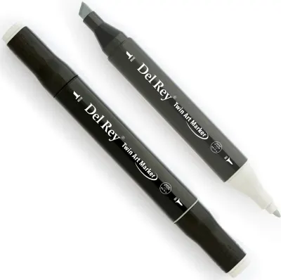 DEL REY GRAFİK MARKÖR TWIN MN-DRCG0.5 COOL GREY