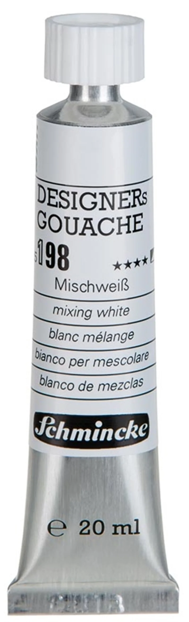 SCHMİNCKE HKS DESİGNERS' GOUACHE GUAJ BOYA 20 ML TÜP 198 MİXİNG WHİTE 25198007