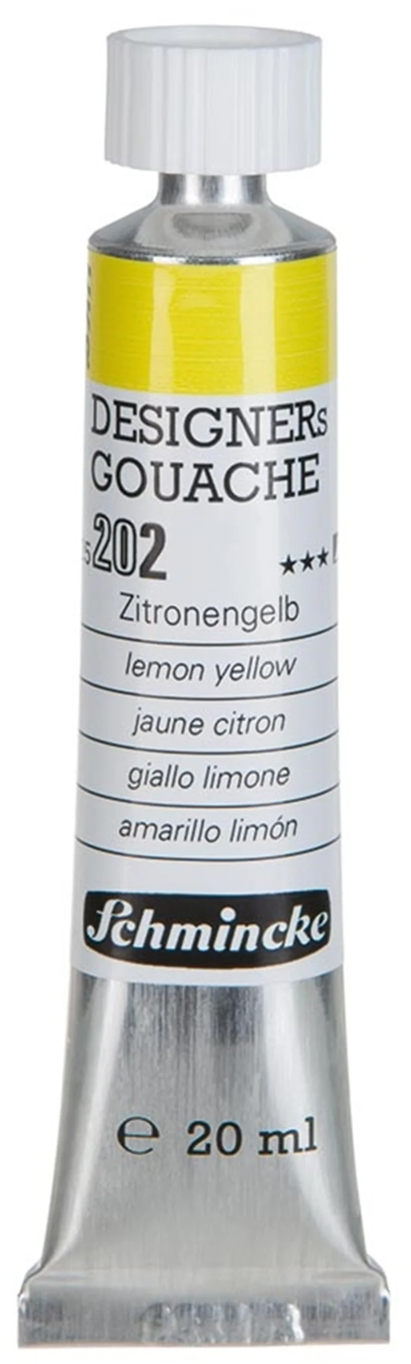 SCHMİNCKE HKS DESİGNERS' GOUACHE GUAJ BOYA 20 ML TÜP 202 LEMON YELLOW 25202007