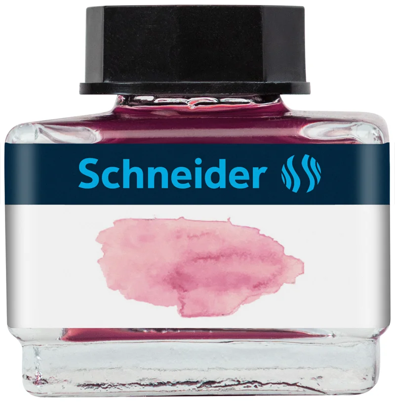 SCHNEIDER DOLMA KALEM  MÜREKKEBİ CAM ŞİSE 15 ML 6939 GÜL SCD307