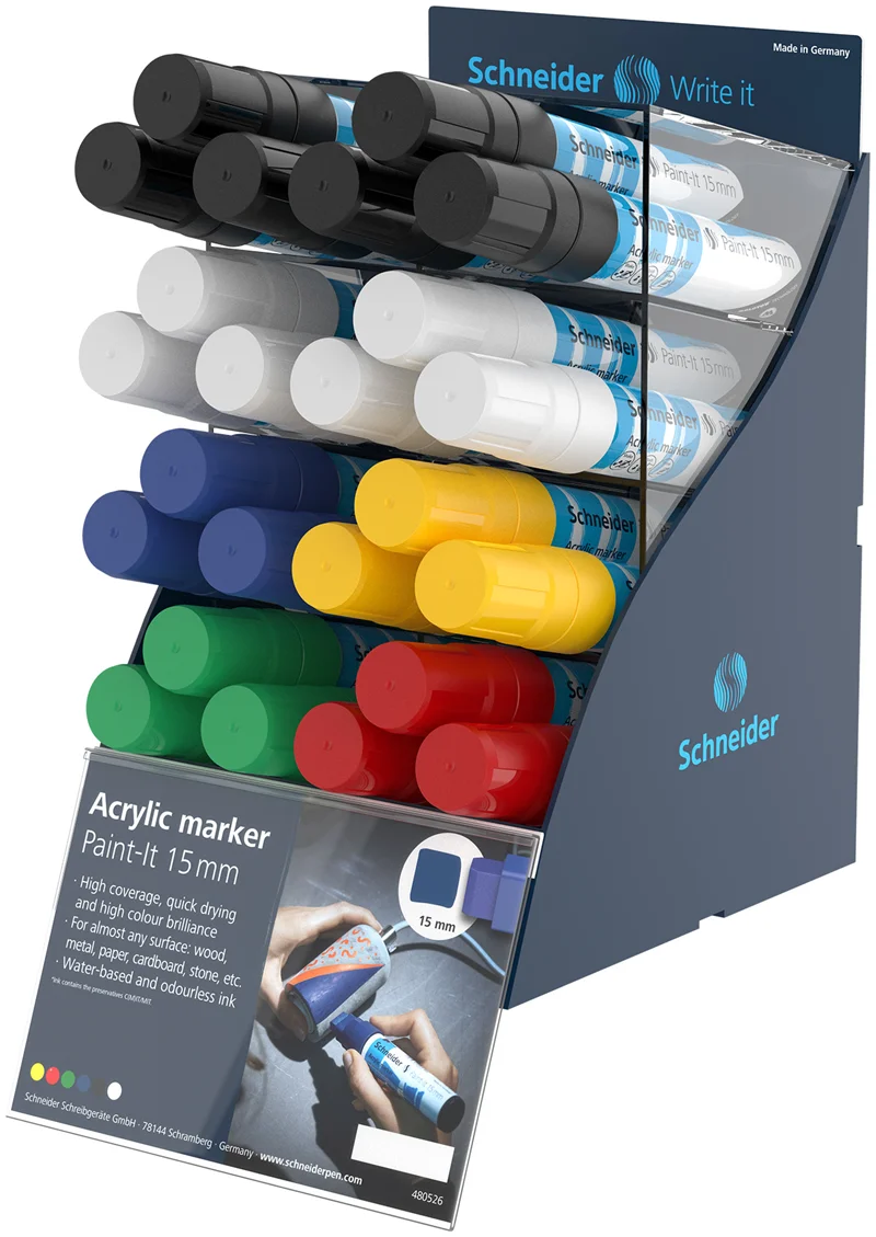 SCHNEIDER AKRİLİK MARKER 330 15.0 SIS DISPLAY SCM554