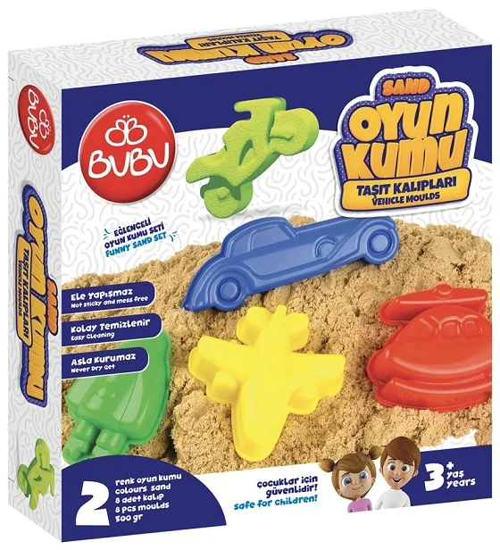 BU-BU OYUN KUMU VE ARAÇ KALIPLI SET 500 GR. KU0057