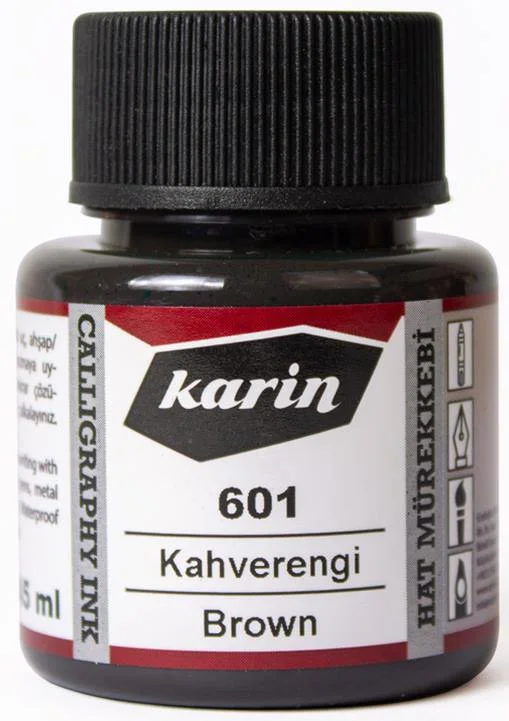 KARİN HAT MÜREKKEBİ 45 ML KAHVERENGİ 6210601045