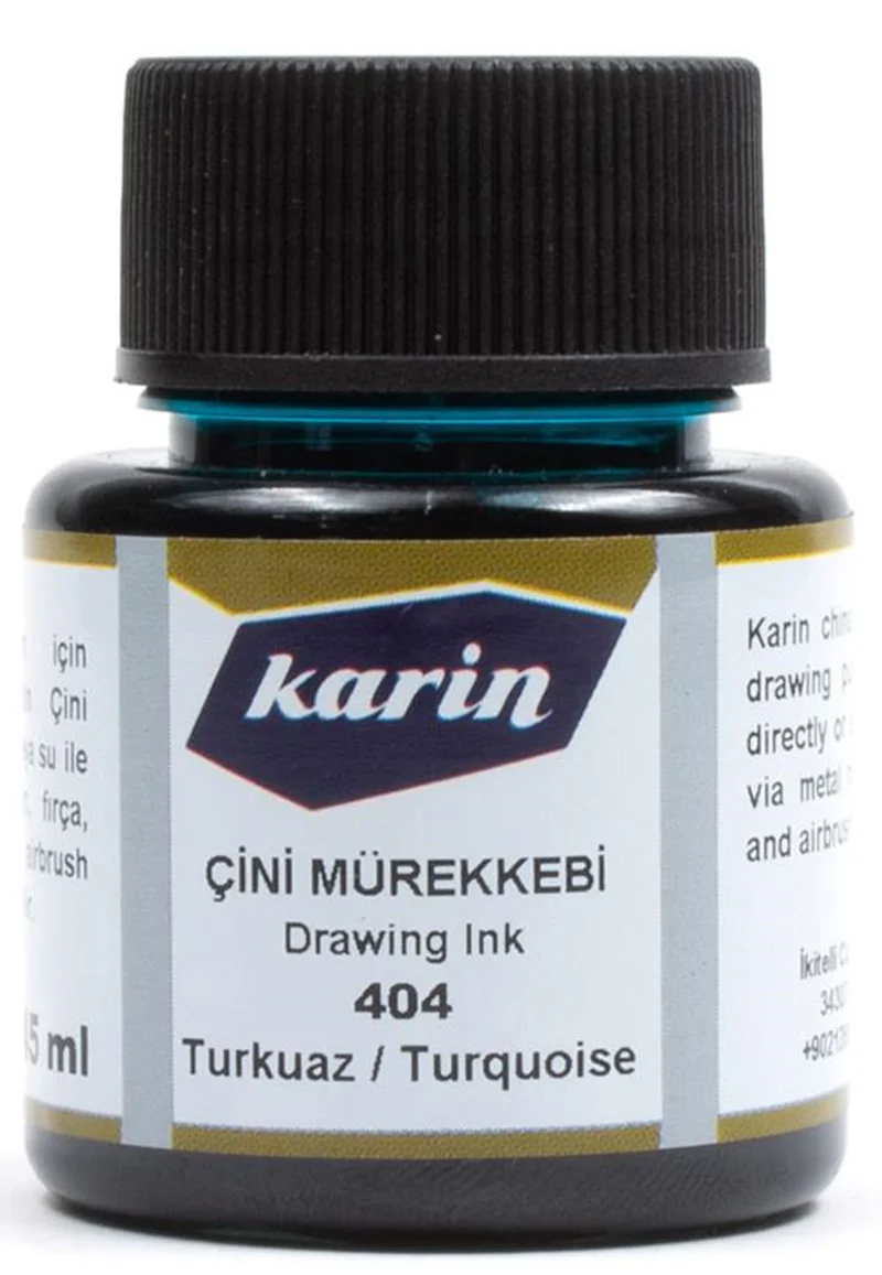 KARİN ÇİNİ MÜREKKEBİ 45 ML MAVİ TURKUAZ 6221404045