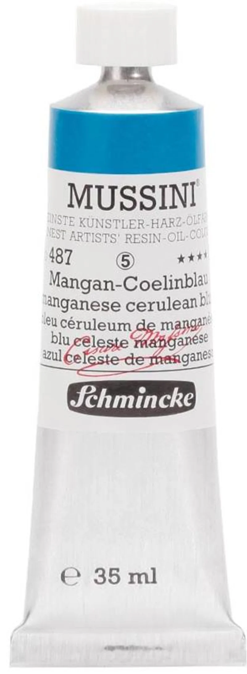 SCHMİNCKE MUSSİNİ ARTİST YAĞLI BOYA 35 ML SERİ 5 487 MANGANESE CERULEAN BLUE 10487009