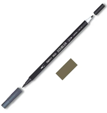 MARVY FIRÇA KALEM BRUSH PEN ÇİFT UÇLU 1800-045 SEPIA