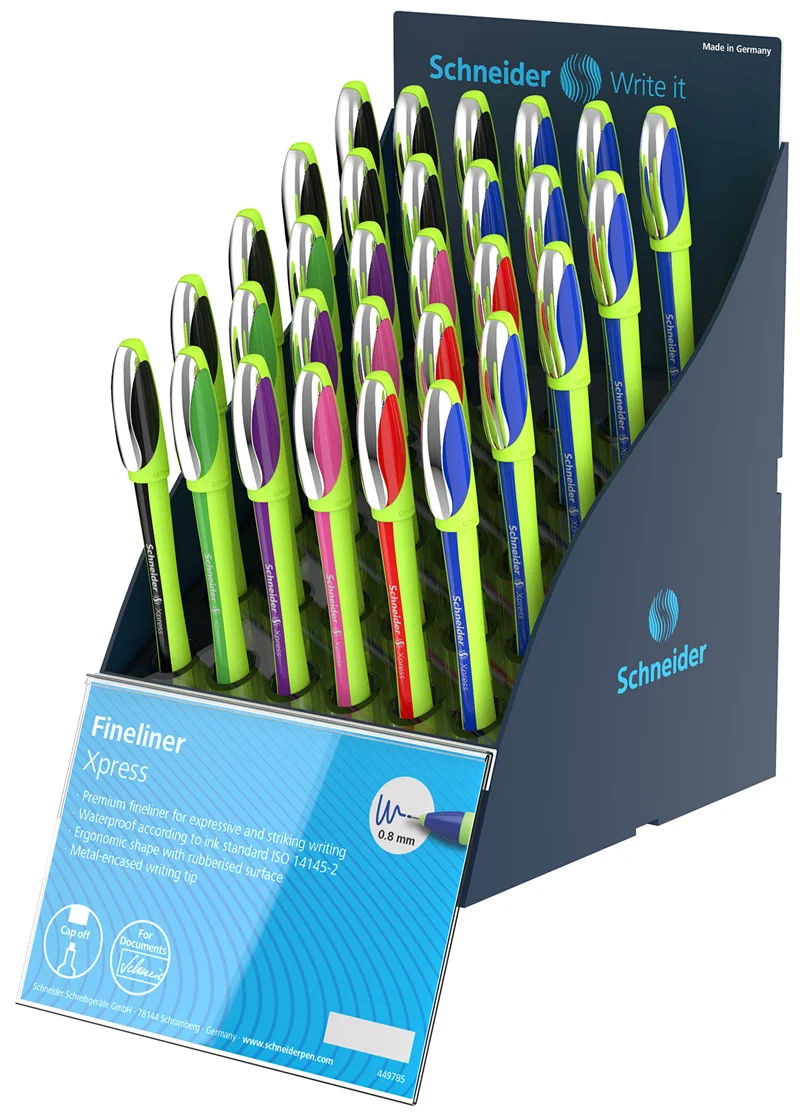 SCHNEIDER FİBER UÇLU KALEM SIS XPRESS 0.8 STAND 30 LU SCSS11