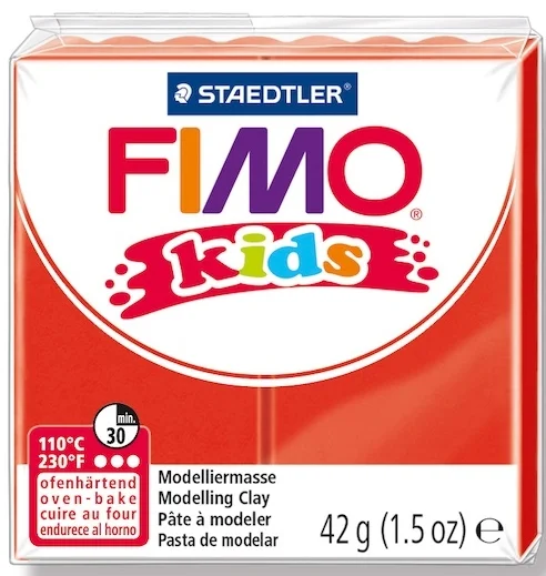 FIMO KIDS MODELLEME KİLİ 42 GR KIRMIZI 8030-2 02