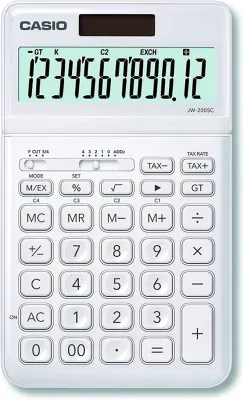CASIO HESAP MAKİNESİ MASAÜSTÜ JW-200SC-WE