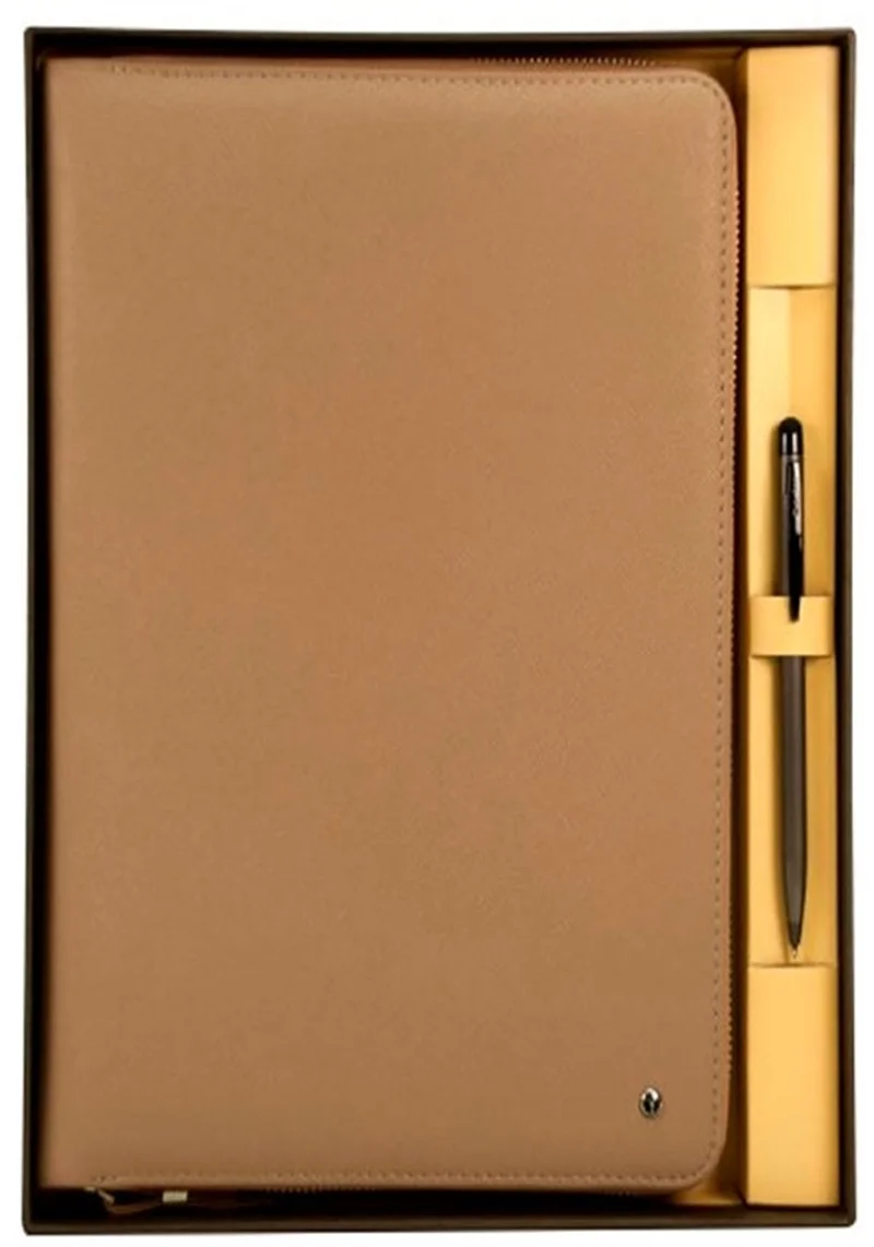 SCRIKSS HEDİYELİK SET DR 8113-4 PORTFÖY + TABLET KILIFI BEJ + TOUCH PEN