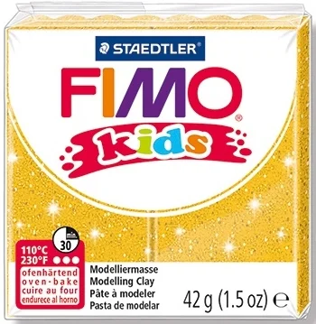 FIMO KIDS MODELLEME KİLİ 42 GR YALDIZLI ALTIN 8030-112