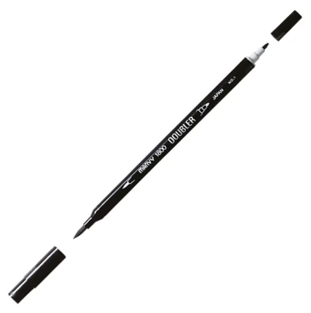 MARVY FIRÇA KALEM BRUSH PEN ÇİFT UÇLU 1800-001 BLACK