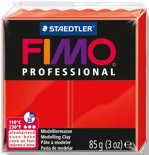 FIMO PROFESSIONAL MODELLEME KİLİ 85 GR KIRMIZI 8004-200