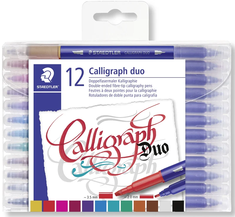 STAEDTLER KALİGRAFİ KALEMİ ÇİFT UÇ 12 Lİ 3005 TB12