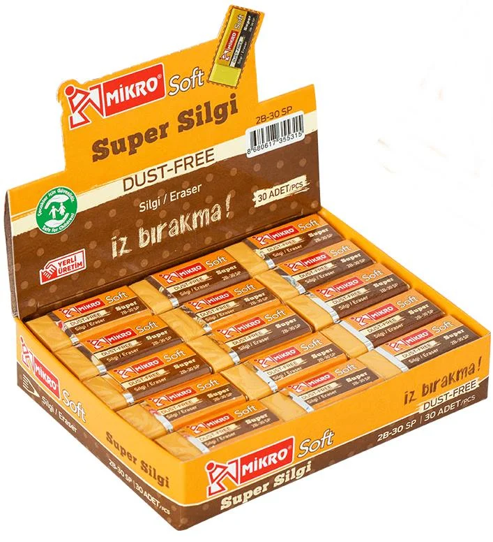 MİKRO SİLGİ 2B-30SP SOFT SÜPER 30 LU KUTU