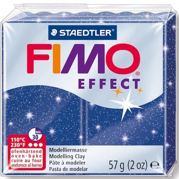 FIMO SOFT MODELLEME KİLİ 57 GR YAZLDIZLI MAVİ 8020-302 07